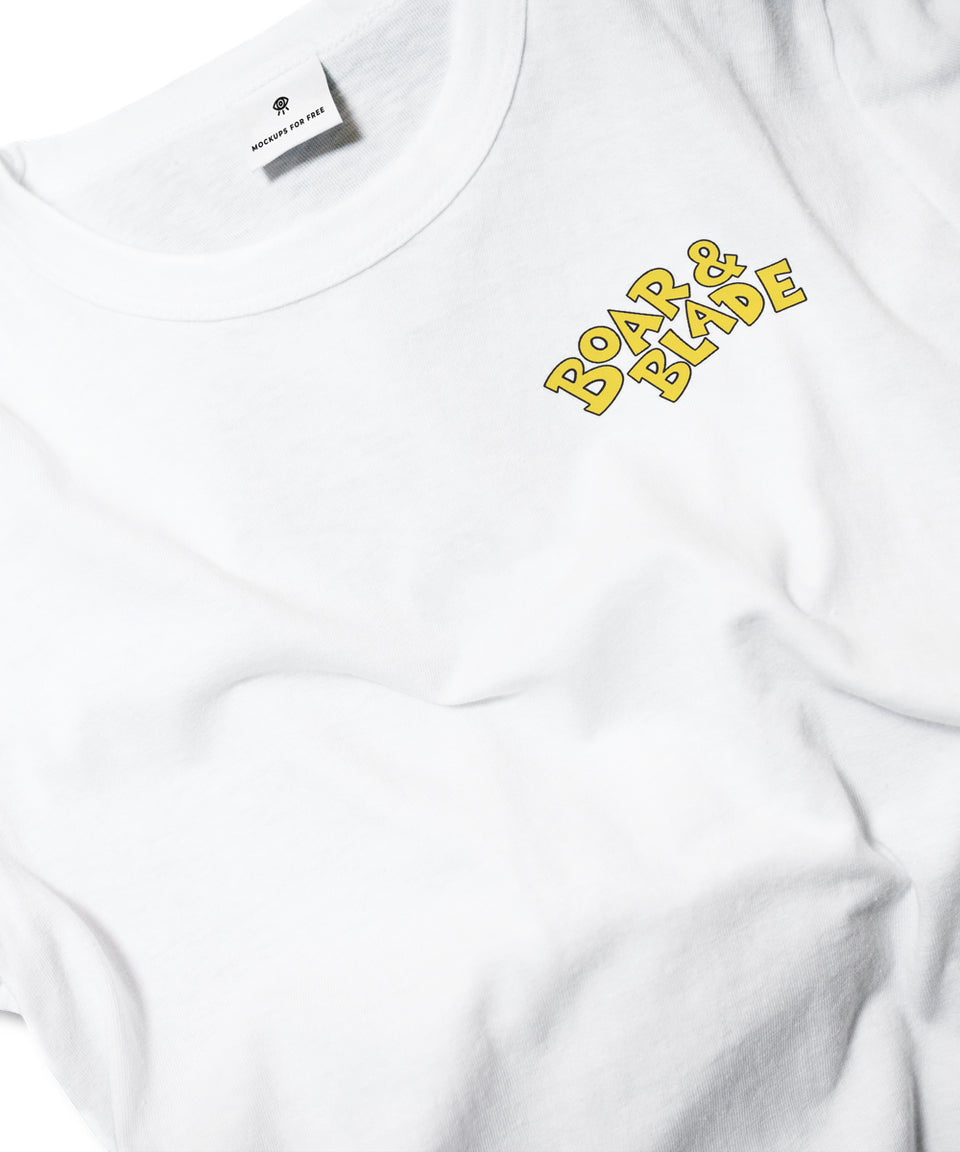 White Slinging tee