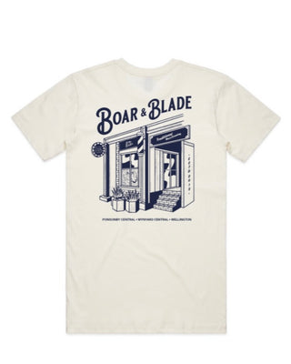 Boar & Blade Welly Tee - Blue